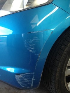 This is a typical scuff that we repair on a daily basis